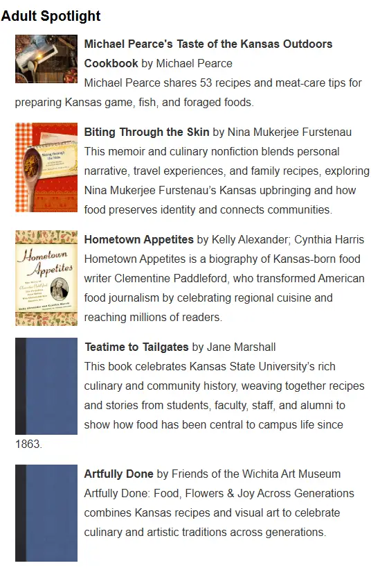 July celebrates 250 Food and Cookbooks